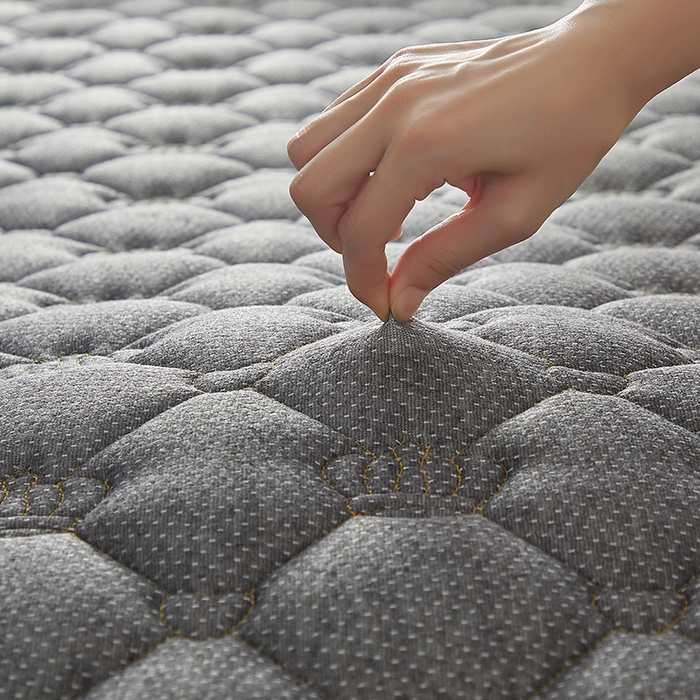 91家纺网 家纺一手货源 找家纺 优莱床垫 2026新款乳胶记忆海棉中国结款床垫-大床款 记忆棉皇冠灰