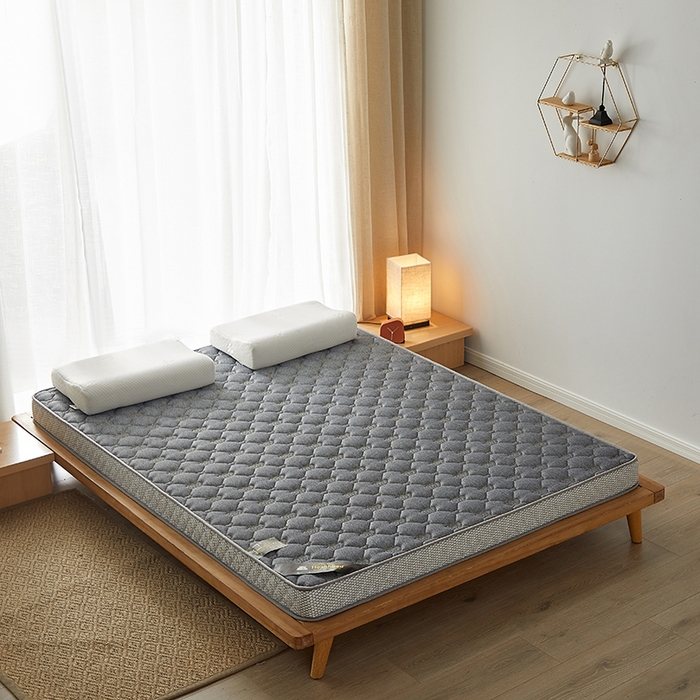 91家纺网 家纺一手货源 找家纺 优莱床垫 2026新款乳胶记忆海棉中国结款床垫-大床款 记忆棉皇冠灰