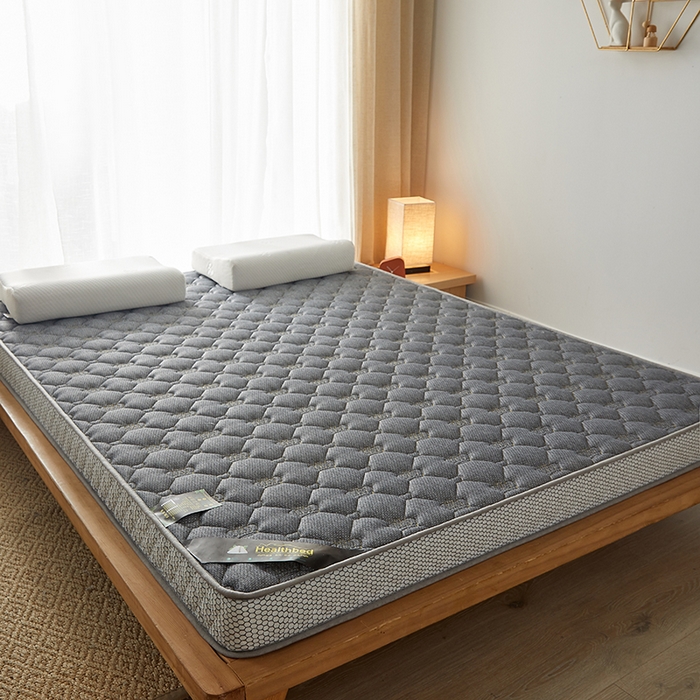 91家纺网 家纺一手货源 找家纺 优莱床垫 2026新款乳胶记忆海棉中国结款床垫-大床款 记忆棉皇冠灰