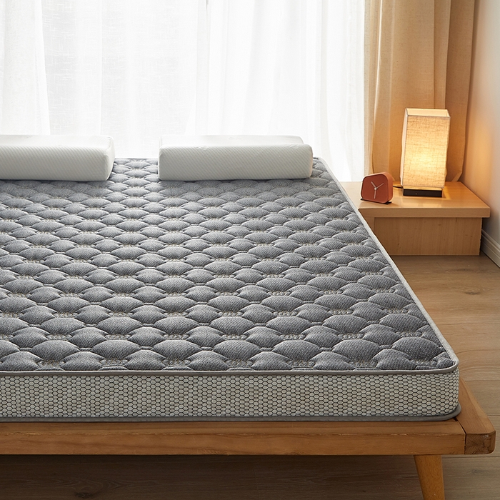 91家纺网 家纺一手货源 找家纺 优莱床垫 2026新款乳胶记忆海棉中国结款床垫-大床款 记忆棉皇冠灰