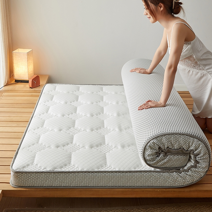 91家纺网 家纺一手货源 找家纺 优莱床垫 2026新款乳胶记忆海棉中国结款床垫-大床款 记忆棉中国结白