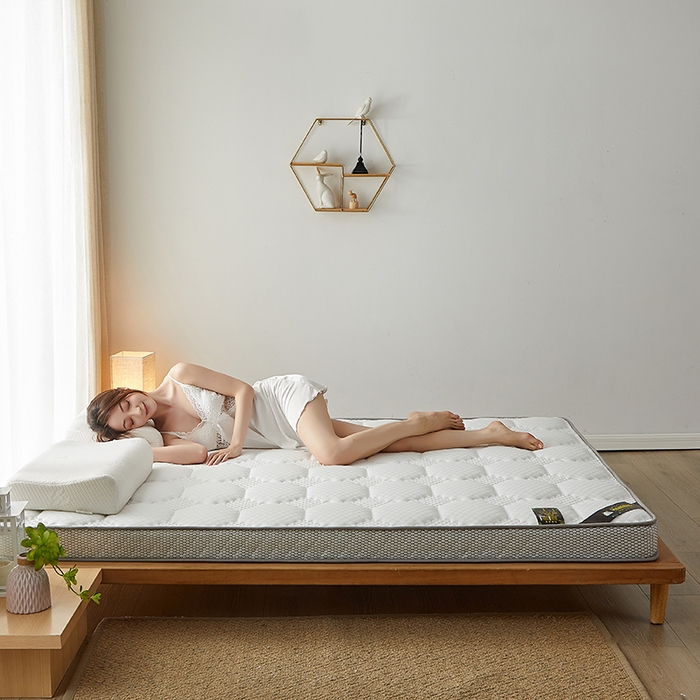 91家纺网 家纺一手货源 找家纺 优莱床垫 2026新款乳胶记忆海棉中国结款床垫-大床款 记忆棉中国结白