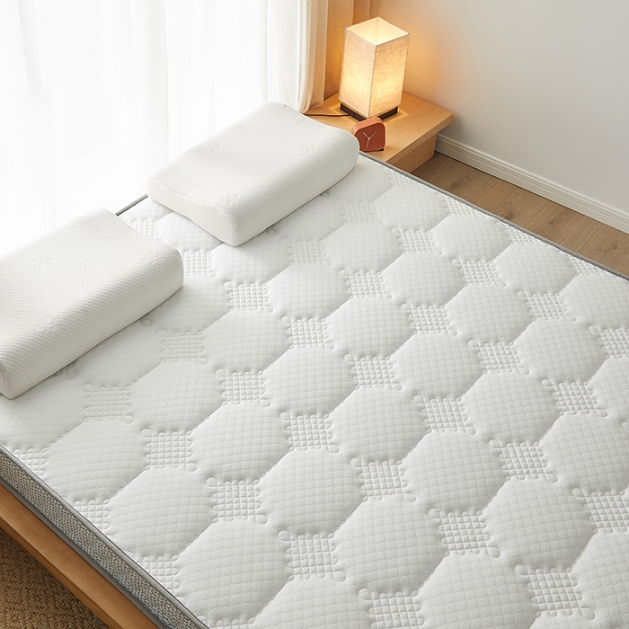 91家纺网 家纺一手货源 找家纺 优莱床垫 2026新款乳胶记忆海棉中国结款床垫-大床款 记忆棉中国结白