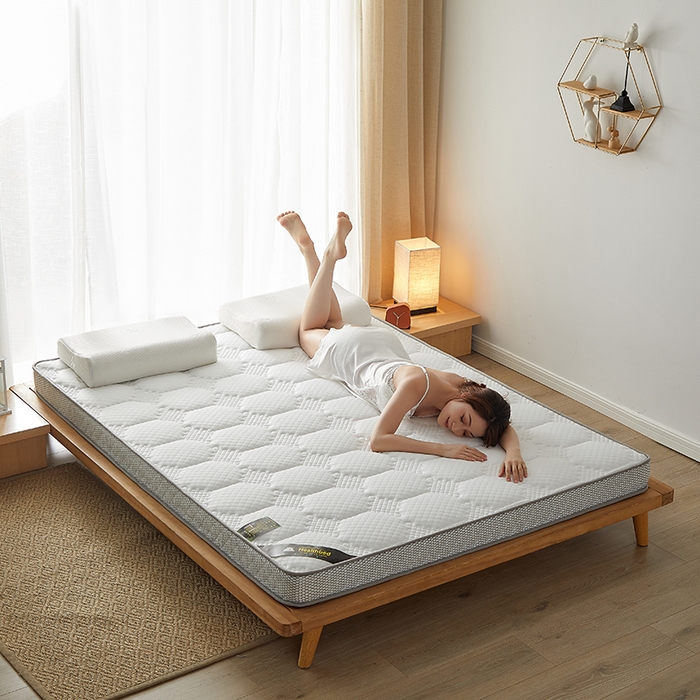 91家纺网 家纺一手货源 找家纺 优莱床垫 2026新款乳胶记忆海棉中国结款床垫-大床款 记忆棉中国结白