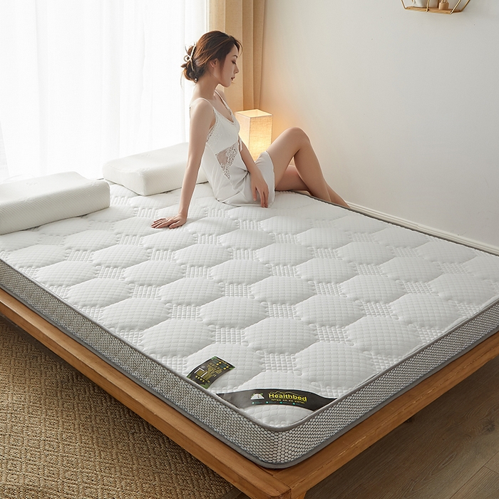 91家纺网 家纺一手货源 找家纺 优莱床垫 2026新款乳胶记忆海棉中国结款床垫-大床款 记忆棉中国结白