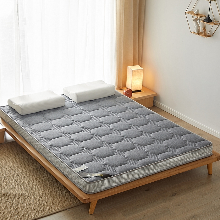 91家纺网 家纺一手货源 找家纺 优莱床垫 2026新款乳胶记忆海棉中国结款床垫-大床款 记忆棉中国结灰