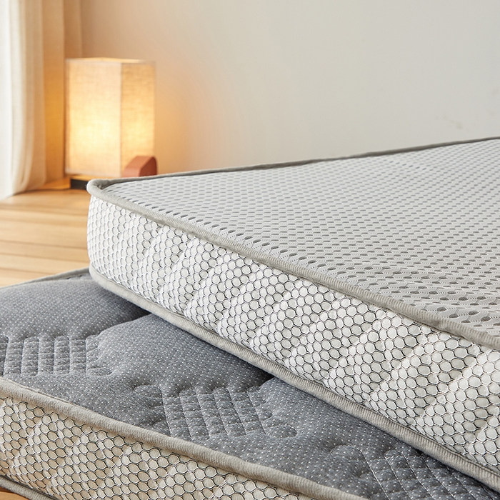 91家纺网 家纺一手货源 找家纺 优莱床垫 2026新款乳胶记忆海棉中国结款床垫-大床款 记忆棉中国结灰