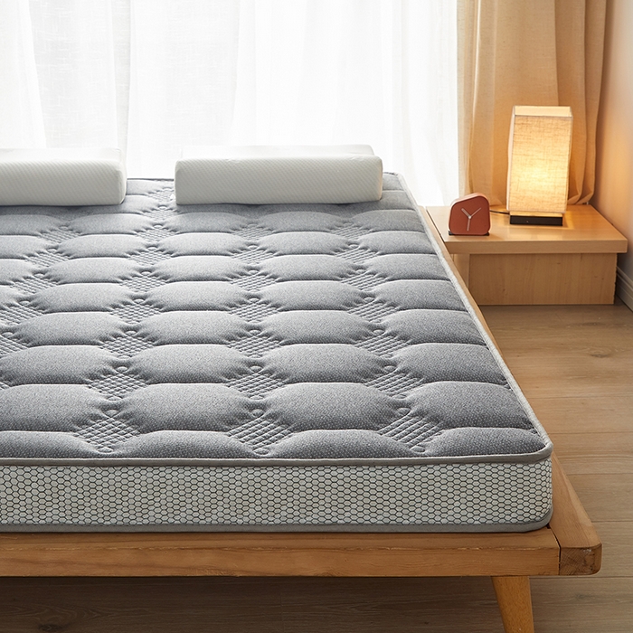 91家纺网 家纺一手货源 找家纺 优莱床垫 2026新款乳胶记忆海棉中国结款床垫-大床款 记忆棉中国结灰