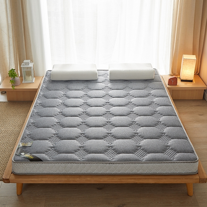 91家纺网 家纺一手货源 找家纺 优莱床垫 2026新款乳胶记忆海棉中国结款床垫-大床款 记忆棉中国结灰