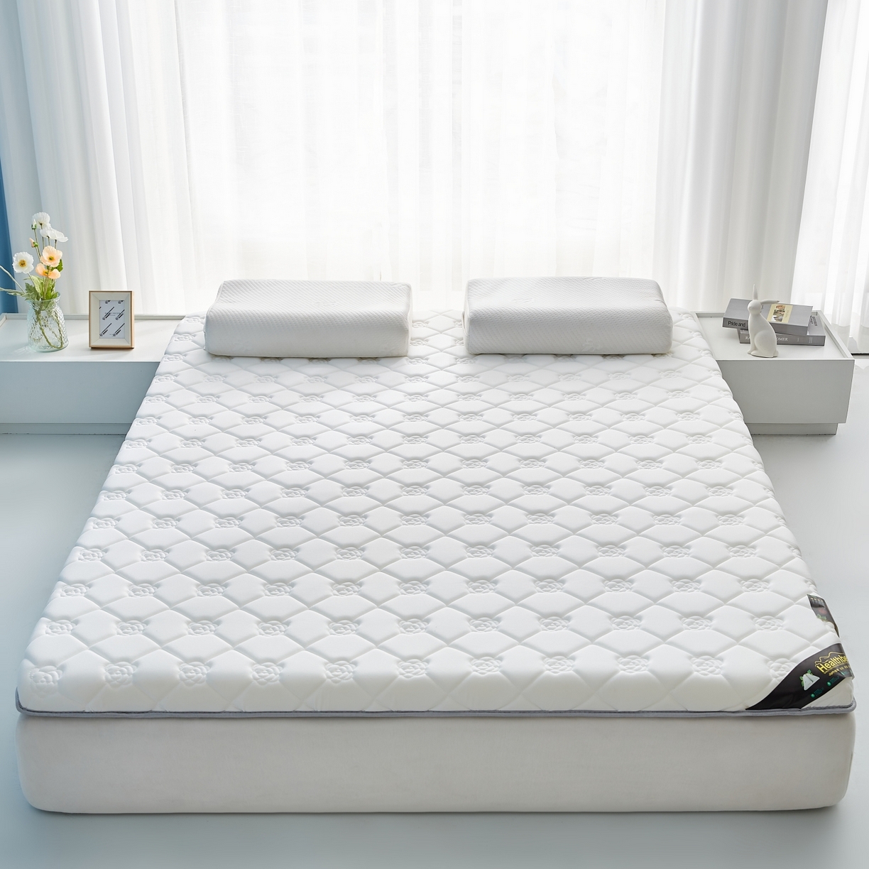 91家纺网 家纺一手货源 找家纺 （总）优莱床垫 2026新款乳胶抗压棉玫瑰单边床垫