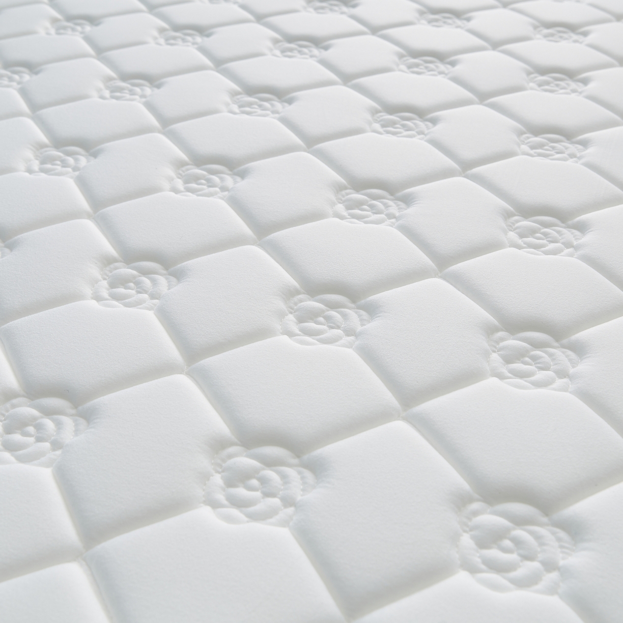 91家纺网 家纺一手货源 找家纺 优莱床垫 2026新款乳胶抗压棉玫瑰单边床垫 玫瑰白单边