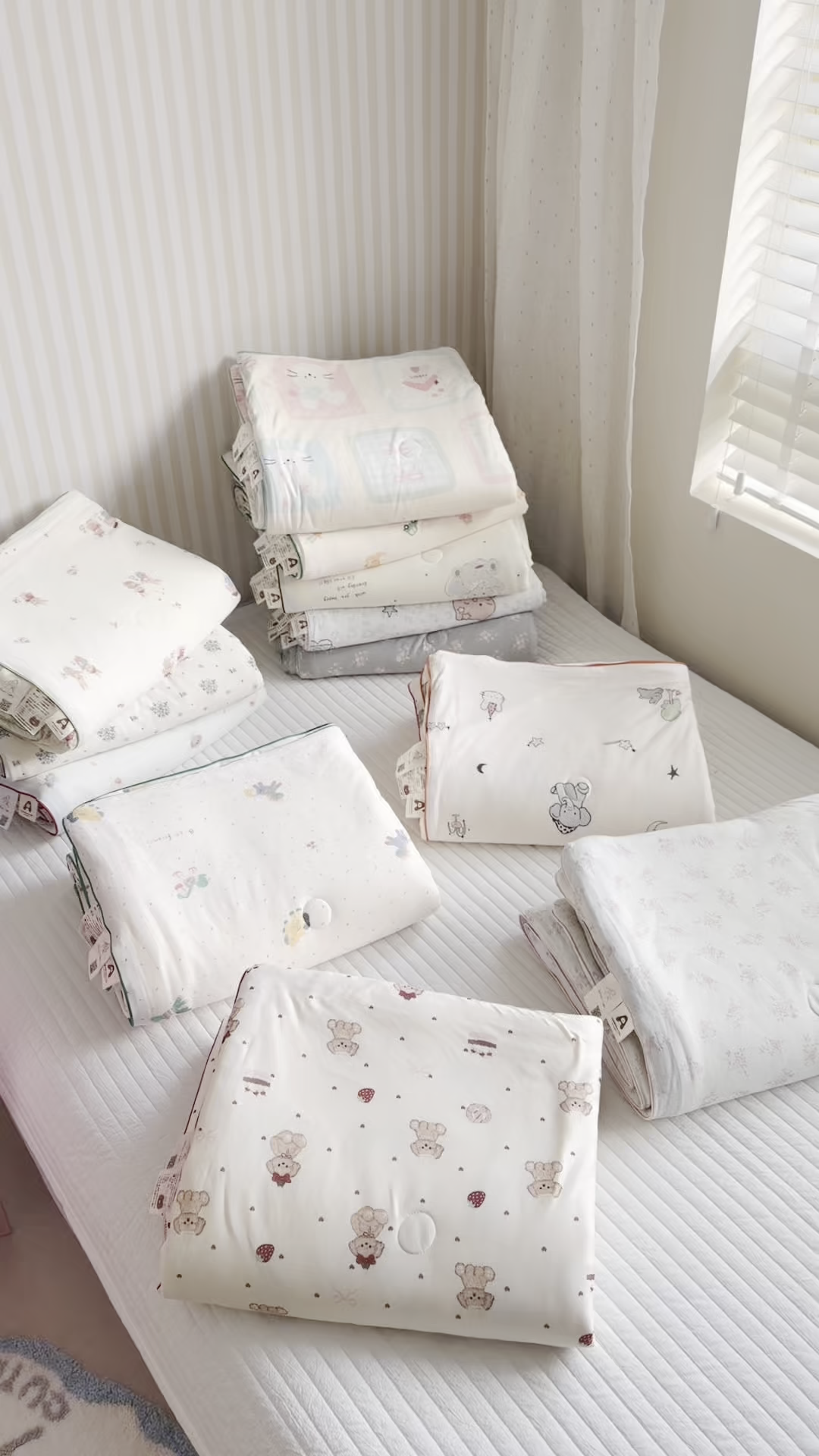 91家纺网 家纺一手货源 找家纺 （总）暖生活 2026春夏新款A类牛奶针织棉夏被夏凉被空调被