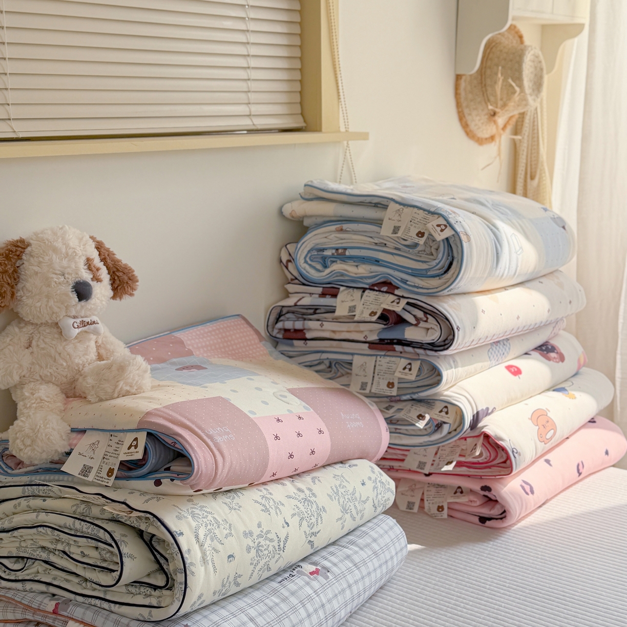 91家纺网 家纺一手货源 找家纺 （总）暖生活 2026春夏新款A类牛奶针织棉夏被夏凉被空调被