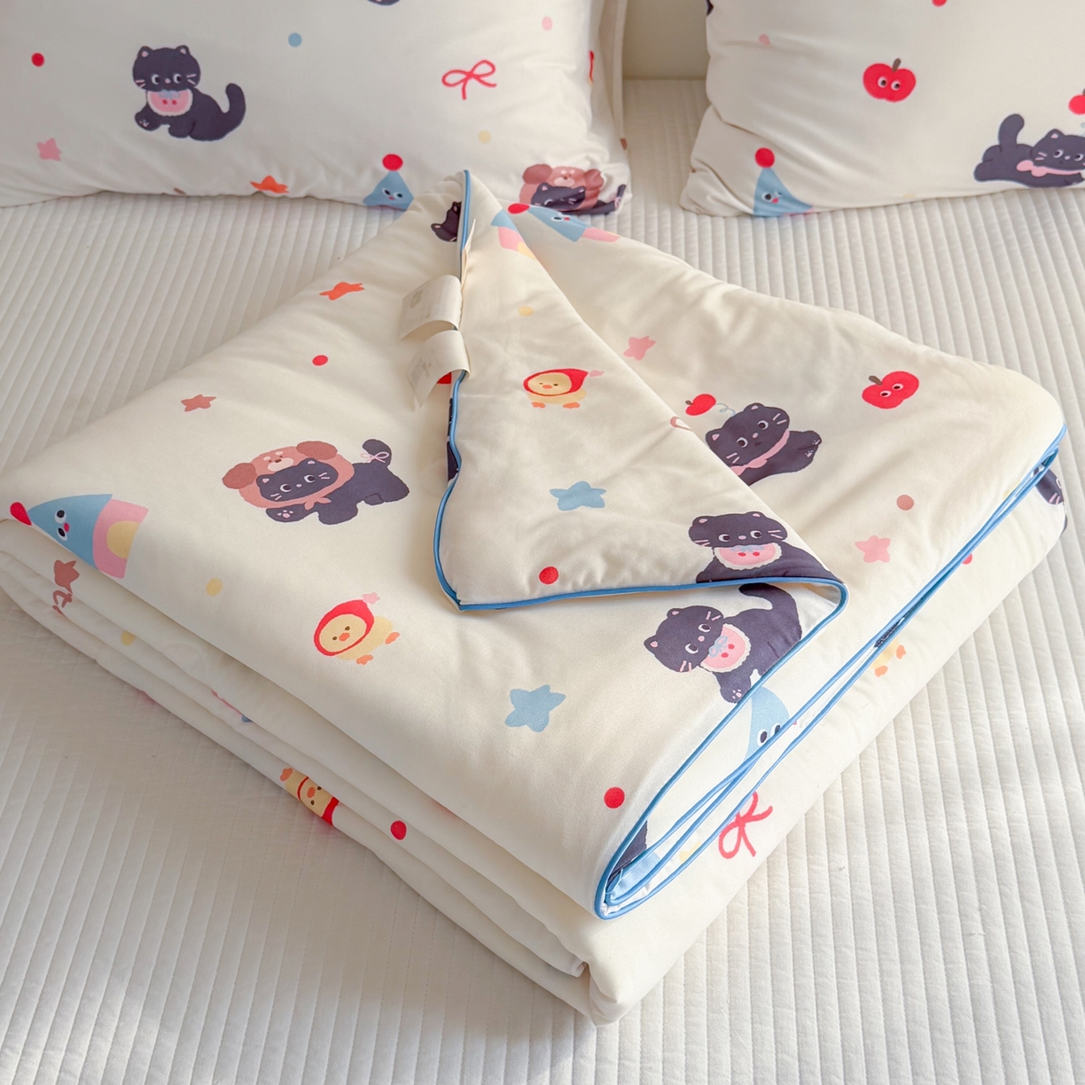 91家纺网 家纺一手货源 找家纺 （总）暖生活 2026春夏新款A类牛奶针织棉夏被夏凉被空调被