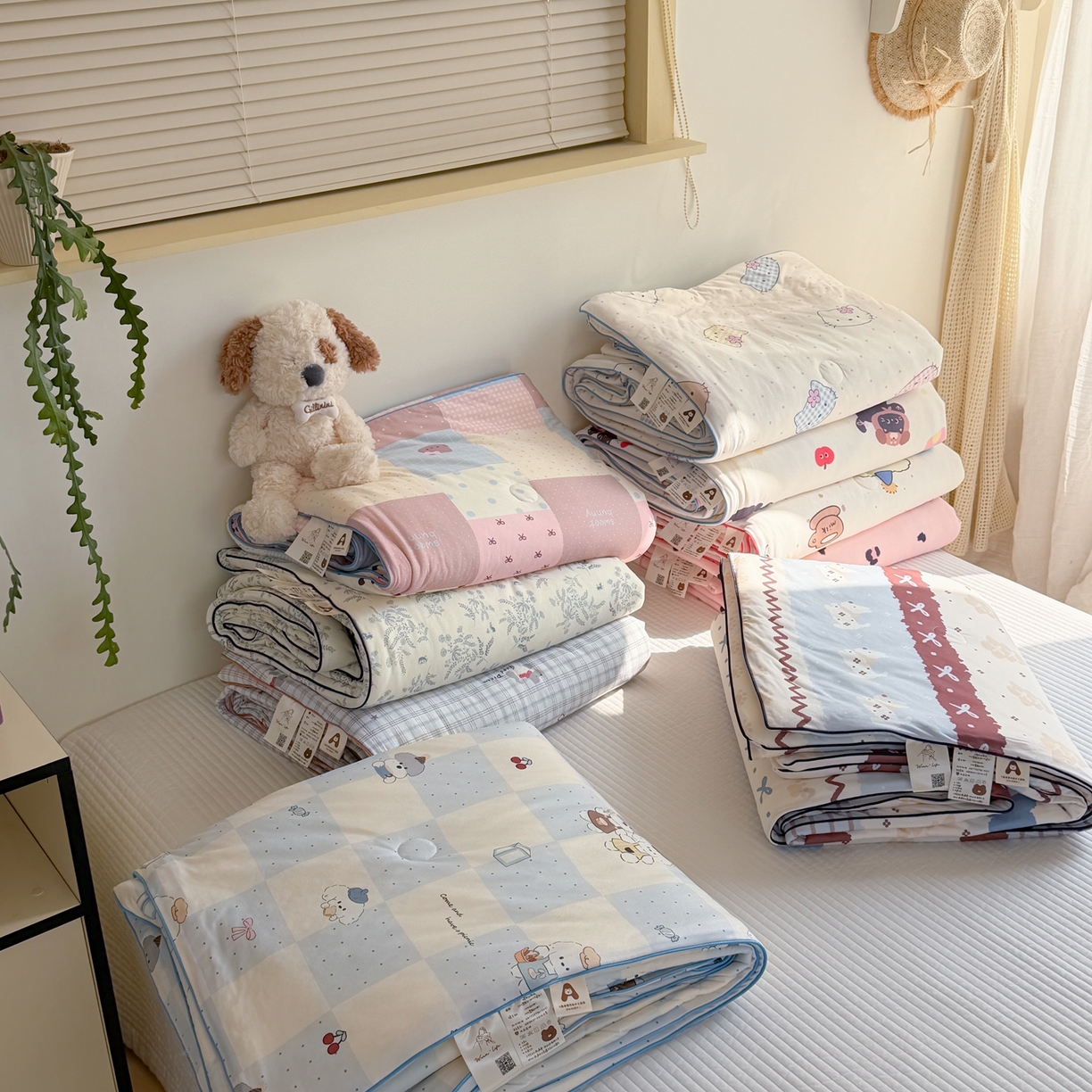 暖生活 2026春夏新款A类牛奶针织棉夏被夏凉被空调被 组合图仅供展示不可下单