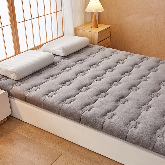 91家纺网 家纺一手货源 找家纺 优莱床垫 2026新款羊毛床垫-单边款 羊毛床垫单边灰色