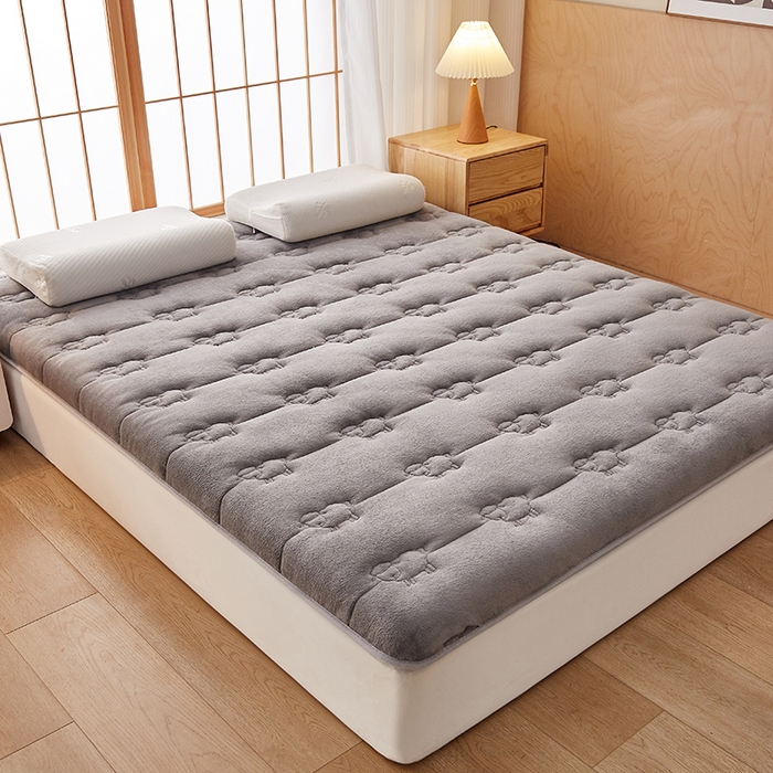 91家纺网 家纺一手货源 找家纺 优莱床垫 2026新款羊毛床垫-单边款 羊毛床垫单边灰色