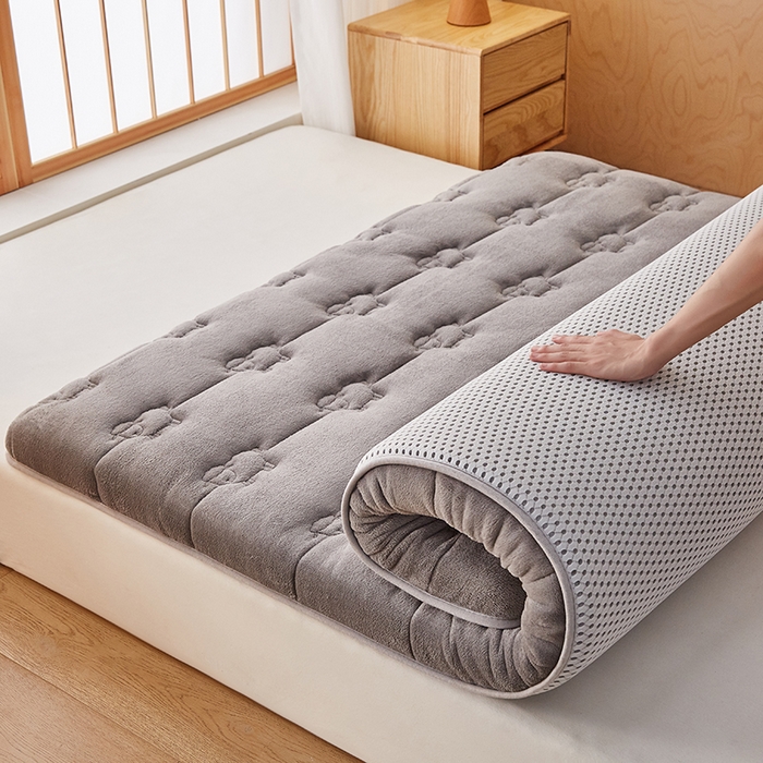 91家纺网 家纺一手货源 找家纺 优莱床垫 2026新款羊毛床垫-单边款 羊毛床垫单边灰色