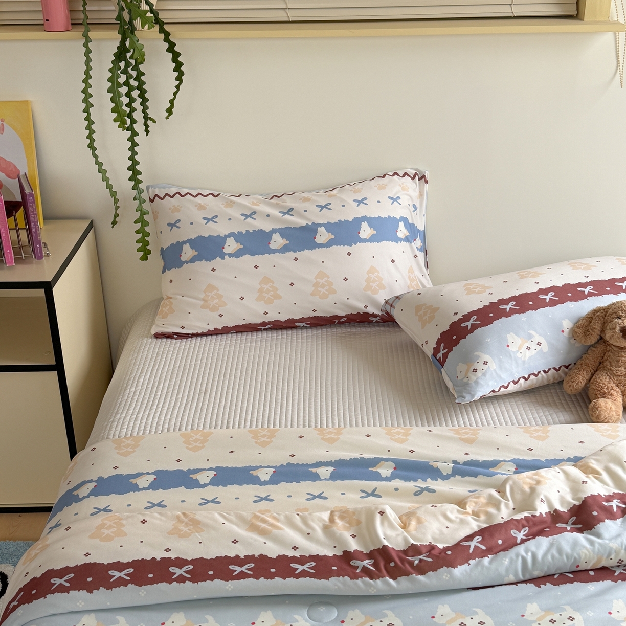 91家纺网 家纺一手货源 找家纺 暖生活 2026春夏新款A类牛奶针织棉夏被夏凉被空调被 费尔狗