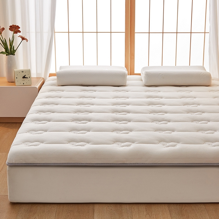 91家纺网 家纺一手货源 找家纺 优莱床垫 2026新款羊毛床垫-单边款 羊毛床垫单边米白