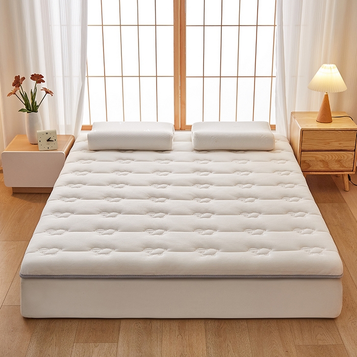 91家纺网 家纺一手货源 找家纺 优莱床垫 2026新款羊毛床垫-单边款 羊毛床垫单边米白