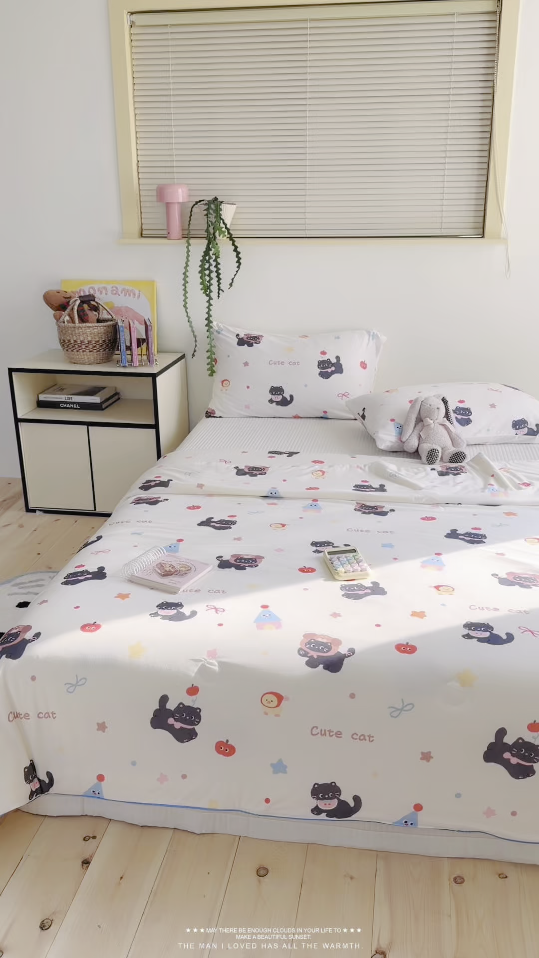 91家纺网 家纺一手货源 找家纺 暖生活 2026春夏新款A类牛奶针织棉夏被夏凉被空调被 红果小黑喵