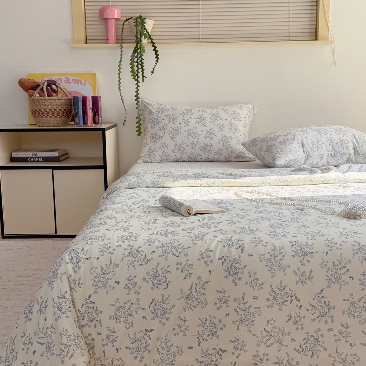 91家纺网 家纺一手货源 找家纺 暖生活 2026春夏新款A类牛奶针织棉夏被夏凉被空调被 蓝意