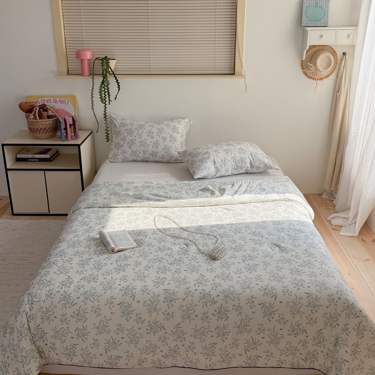 91家纺网 家纺一手货源 找家纺 暖生活 2026春夏新款A类牛奶针织棉夏被夏凉被空调被 蓝意