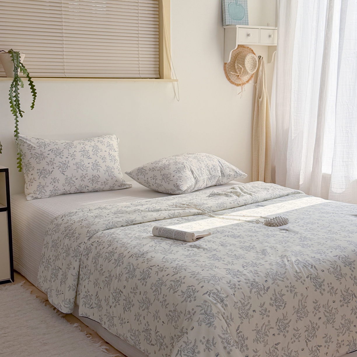 91家纺网 家纺一手货源 找家纺 暖生活 2026春夏新款A类牛奶针织棉夏被夏凉被空调被 蓝意