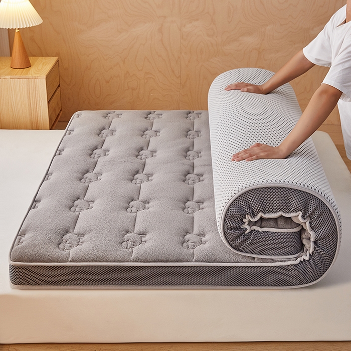 优莱床垫 2026新款羊毛床垫-立体款 羊毛床垫立体灰色
