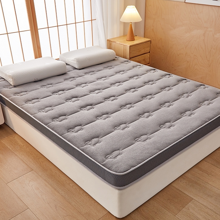 91家纺网 家纺一手货源 找家纺 优莱床垫 2026新款羊毛床垫-立体款 羊毛床垫立体灰色