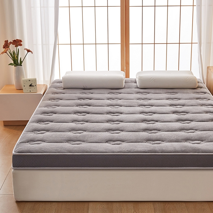 91家纺网 家纺一手货源 找家纺 优莱床垫 2026新款羊毛床垫-立体款 羊毛床垫立体灰色