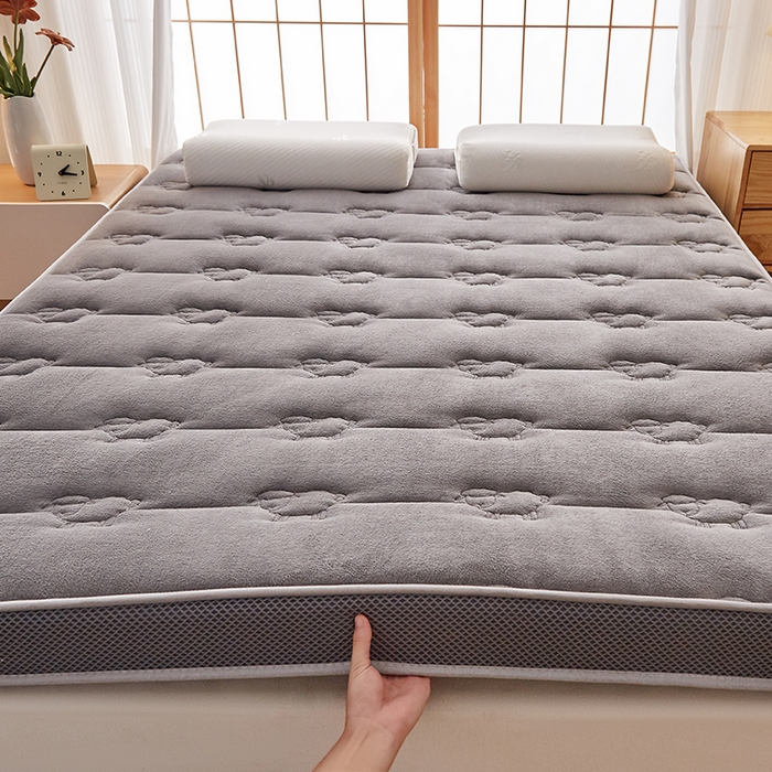 91家纺网 家纺一手货源 找家纺 优莱床垫 2026新款羊毛床垫-立体款 羊毛床垫立体灰色