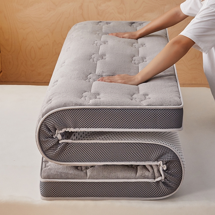 91家纺网 家纺一手货源 找家纺 优莱床垫 2026新款羊毛床垫-立体款 羊毛床垫立体灰色