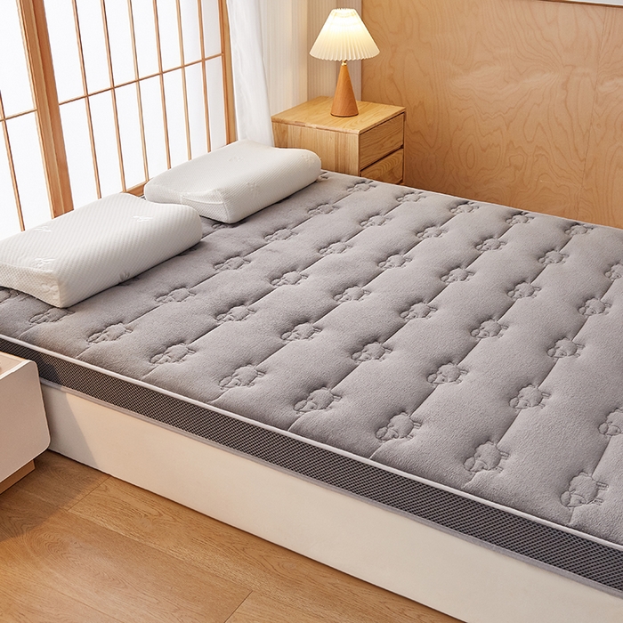 91家纺网 家纺一手货源 找家纺 优莱床垫 2026新款羊毛床垫-立体款 羊毛床垫立体灰色