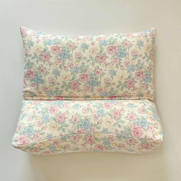 91家纺网 家纺一手货源 找家纺 （总）小桃姐家纺 2026新款三角荞麦枕头二合一组合款全荞麦壳枕芯护颈椎枕腰靠枕