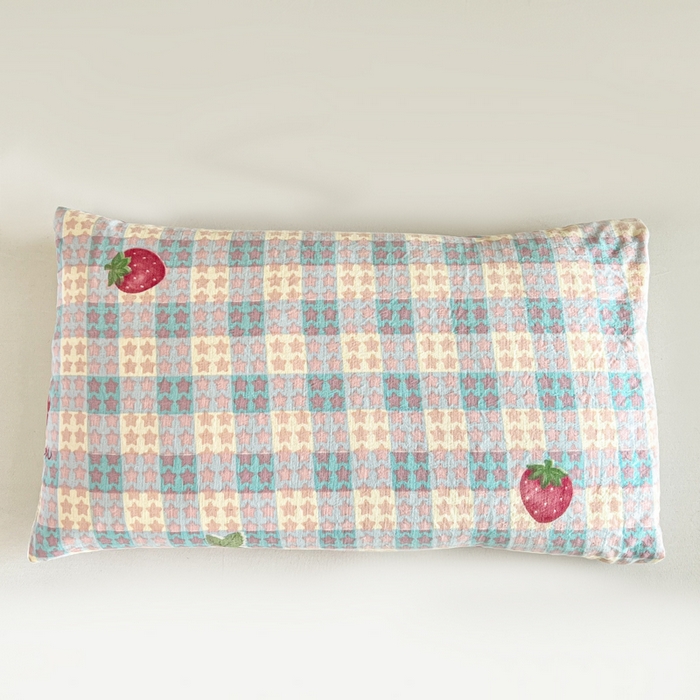 91家纺网 家纺一手货源 找家纺 小桃姐家纺 2026新款三角荞麦枕头二合一组合款全荞麦壳枕芯护颈椎枕腰靠枕 二合一荞麦枕-有草莓的地方