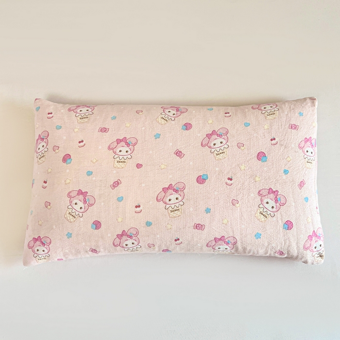 91家纺网 家纺一手货源 找家纺 小桃姐家纺 2026新款三角荞麦枕头二合一组合款全荞麦壳枕芯护颈椎枕腰靠枕 二合一荞麦枕-草莓甜筒