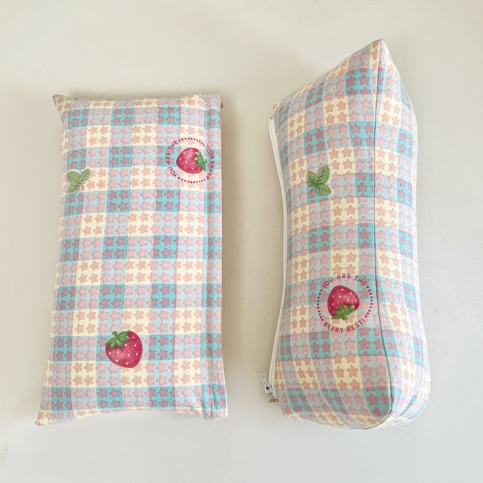 91家纺网 家纺一手货源 找家纺 小桃姐家纺 2026新款三角荞麦枕头二合一组合款全荞麦壳枕芯护颈椎枕腰靠枕 二合一荞麦枕-有草莓的地方