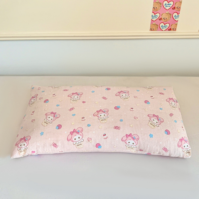 91家纺网 家纺一手货源 找家纺 小桃姐家纺 2026新款三角荞麦枕头二合一组合款全荞麦壳枕芯护颈椎枕腰靠枕 二合一荞麦枕-草莓甜筒