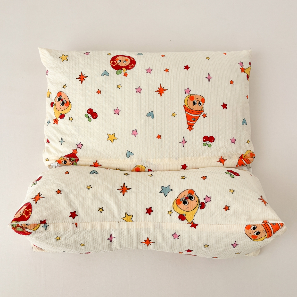 91家纺网 家纺一手货源 找家纺 小桃姐家纺 2026新款三角荞麦枕头二合一组合款全荞麦壳枕芯护颈椎枕腰靠枕 二合一荞麦枕-星星仔