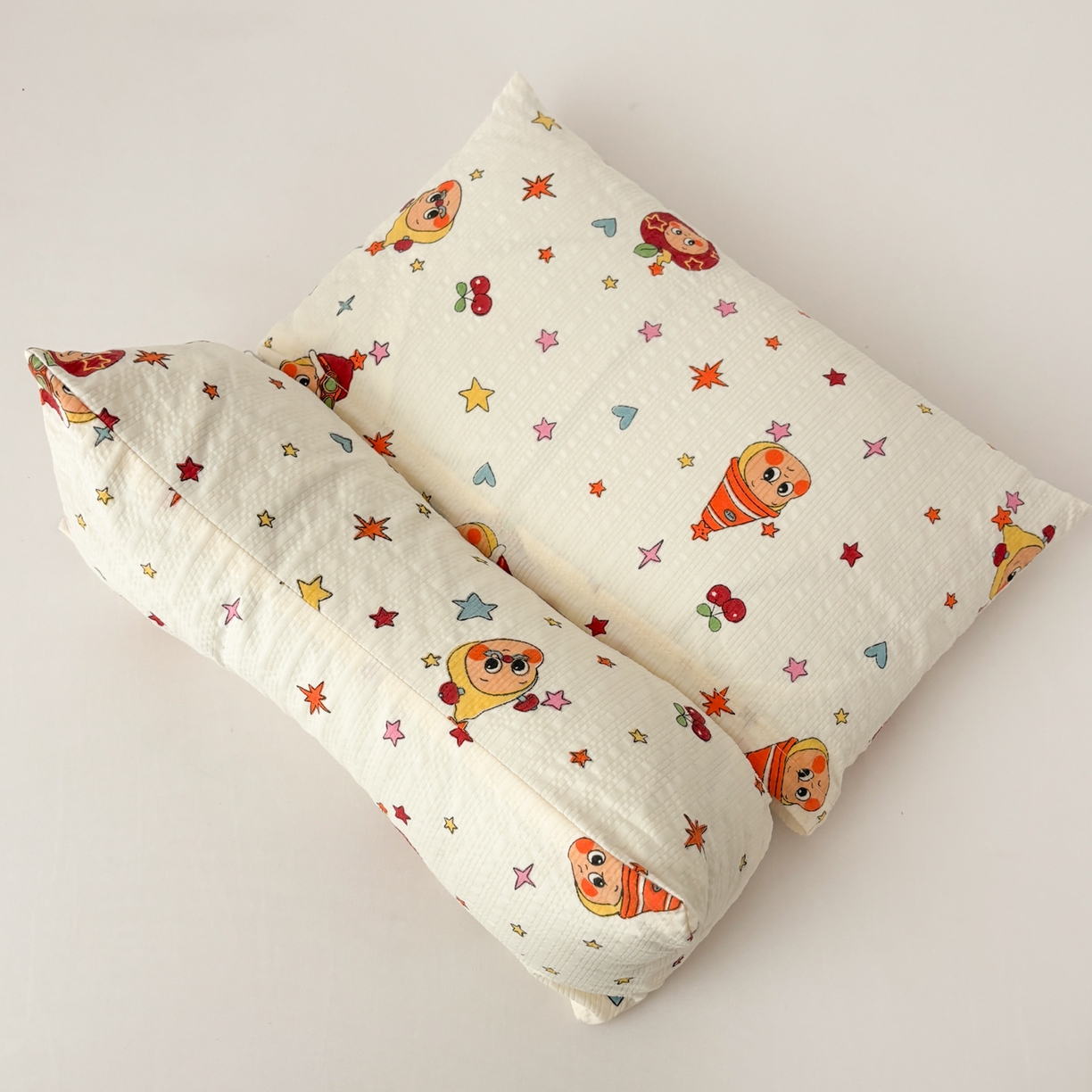 91家纺网 家纺一手货源 找家纺 小桃姐家纺 2026新款三角荞麦枕头二合一组合款全荞麦壳枕芯护颈椎枕腰靠枕 二合一荞麦枕-星星仔