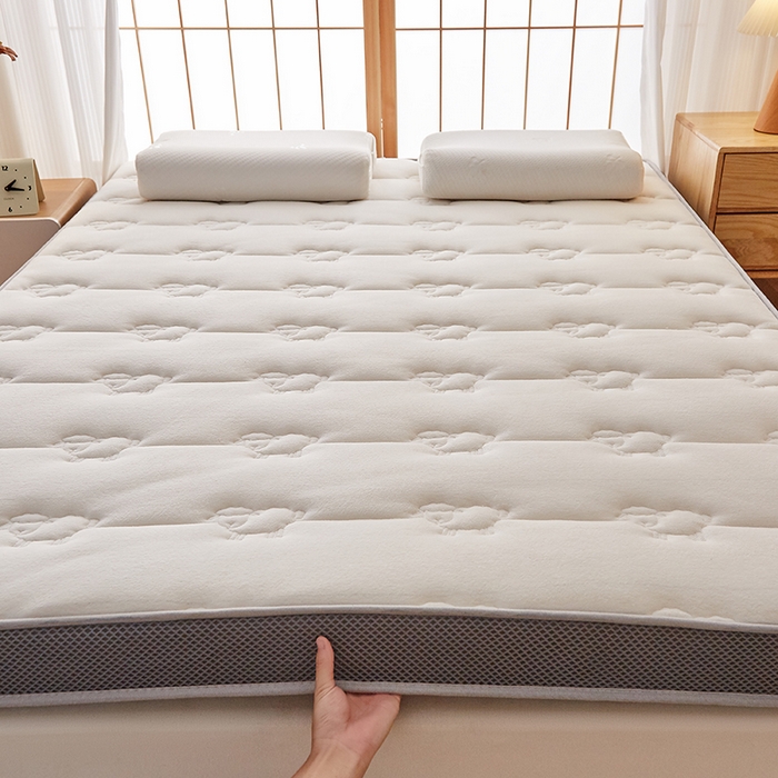 91家纺网 家纺一手货源 找家纺 优莱床垫 2026新款羊毛床垫-立体款 羊毛床垫立体米白