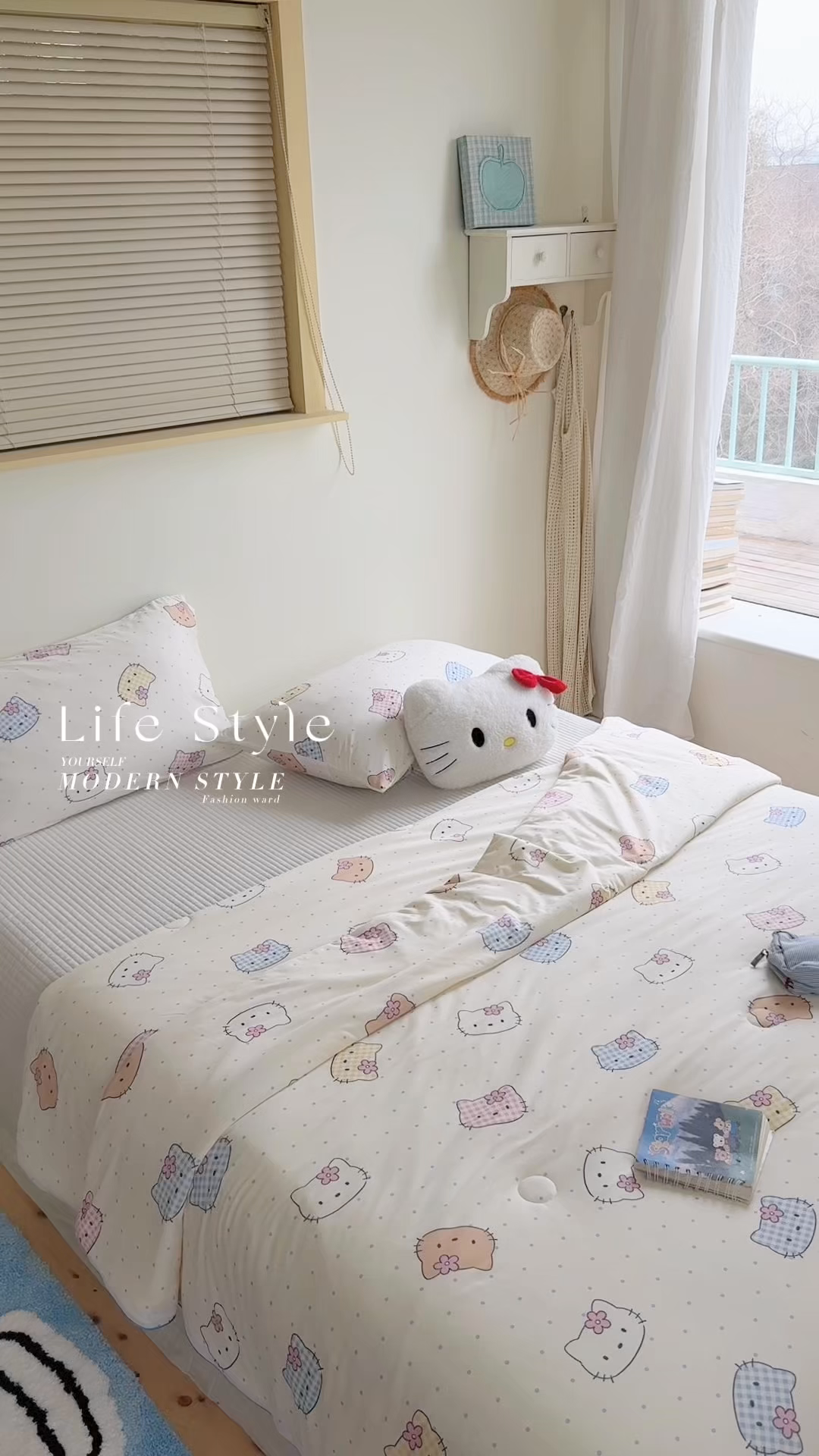 91家纺网 家纺一手货源 找家纺 暖生活 2026春夏新款A类牛奶针织棉夏被夏凉被空调被 小花猫