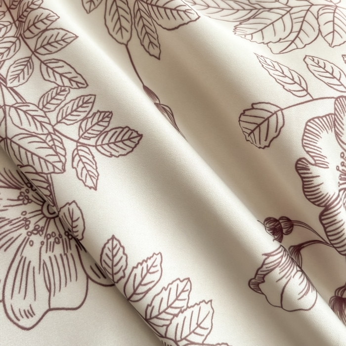 91家纺网 家纺一手货源 找家纺 金牛座家纺 2026新款高克重细斜纹丝柔质感亲肤数码印花宽边四件套-秘境系列 秘境-浅豆沙