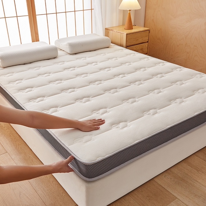 91家纺网 家纺一手货源 找家纺 优莱床垫 2026新款羊毛床垫-立体款 羊毛床垫立体米白