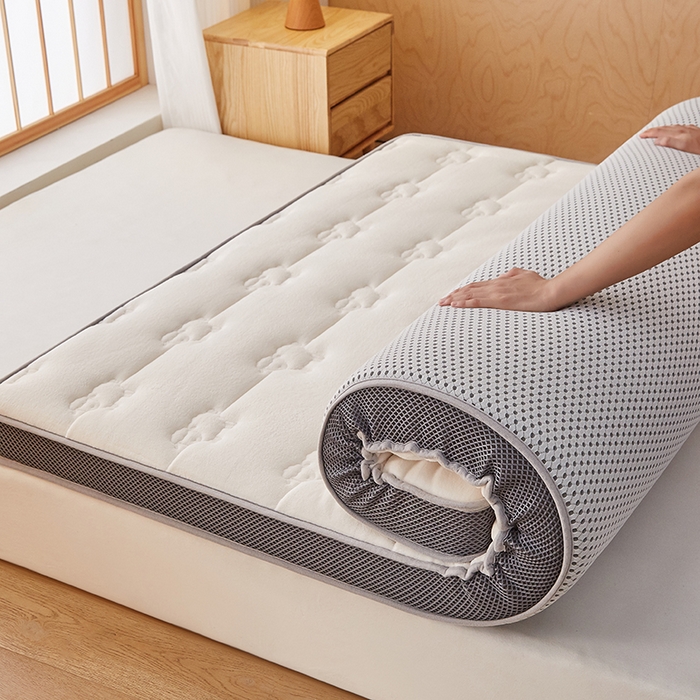 91家纺网 家纺一手货源 找家纺 优莱床垫 2026新款羊毛床垫-立体款 羊毛床垫立体米白