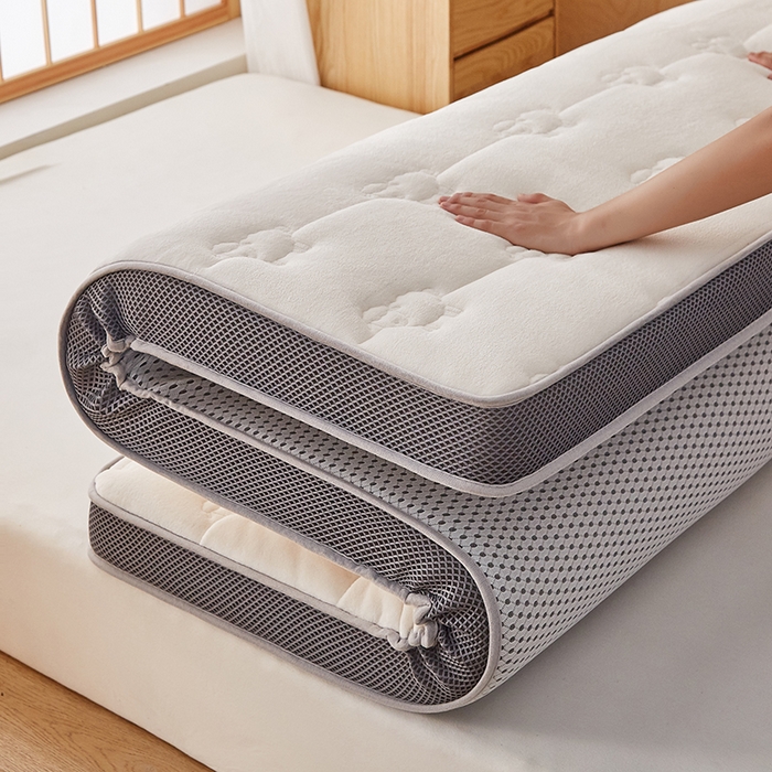 91家纺网 家纺一手货源 找家纺 优莱床垫 2026新款羊毛床垫-立体款 羊毛床垫立体米白