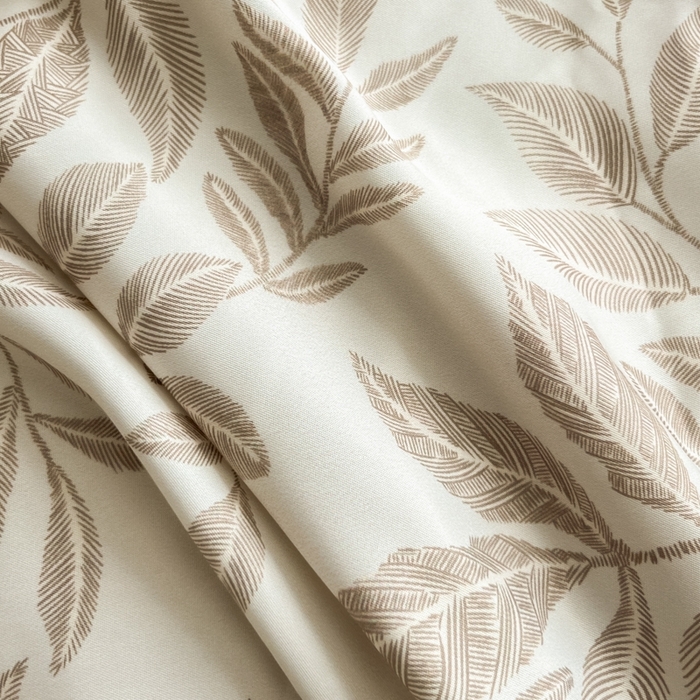 91家纺网 家纺一手货源 找家纺 金牛座家纺 2026新款高克重细斜纹丝柔质感亲肤数码印花宽边四件套-叶舞系列 叶舞-香槟