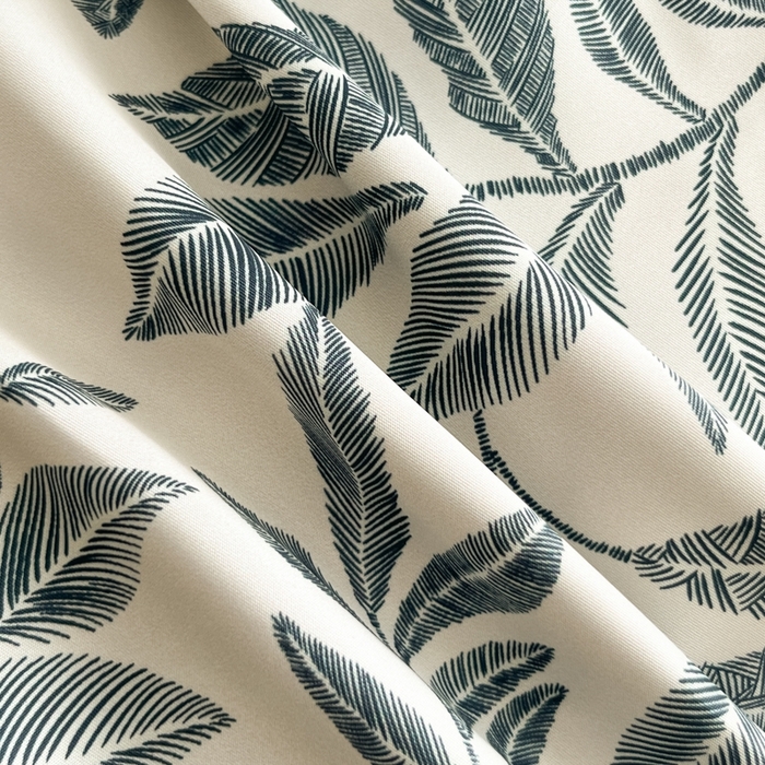 91家纺网 家纺一手货源 找家纺 金牛座家纺 2026新款高克重细斜纹丝柔质感亲肤数码印花宽边四件套-叶舞系列 叶舞-灰